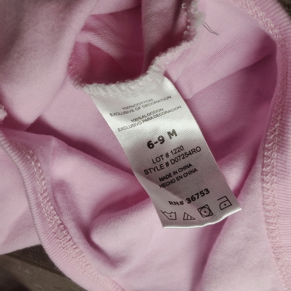 Duck Duck Goose Pink and Gray Matching Baby Girl Elephant Outfit Size 6-9M EUC - Picture 4 of 16